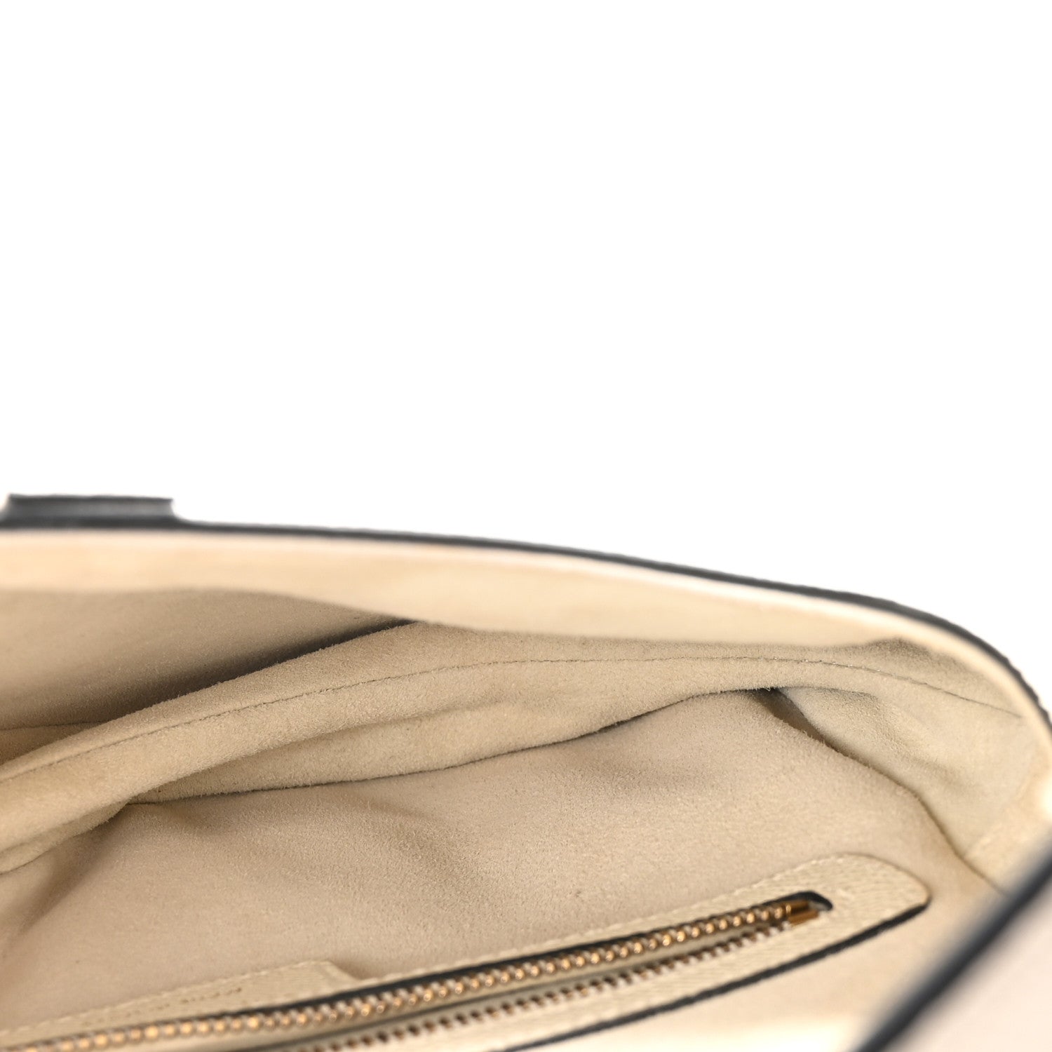 Christian Dior Grained Calfskin Saddle Bag White