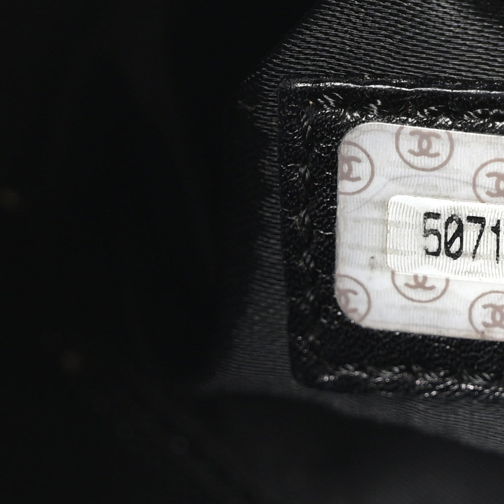 Chanel Caviar Flap Shoulder Bag Black