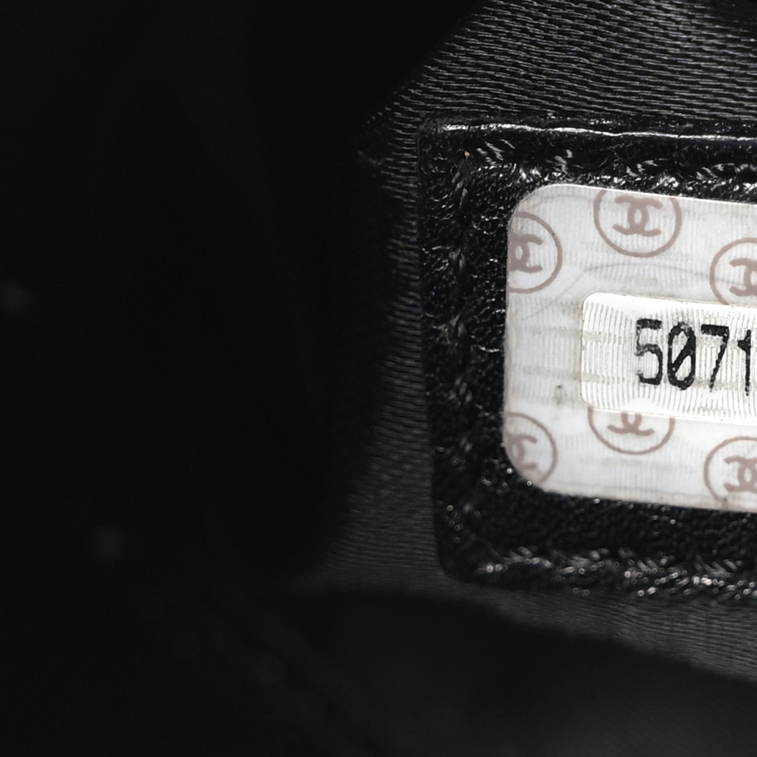 Chanel Caviar Flap Shoulder Bag Black