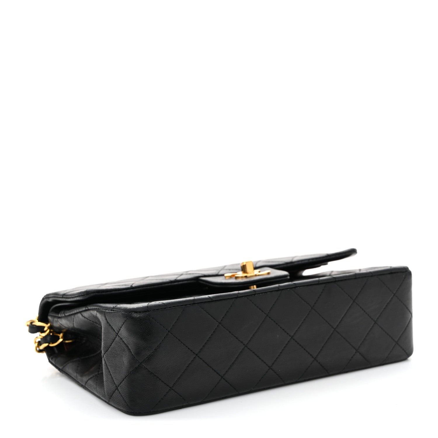 Chanel Lambskin Quilted Small Double Flap Black