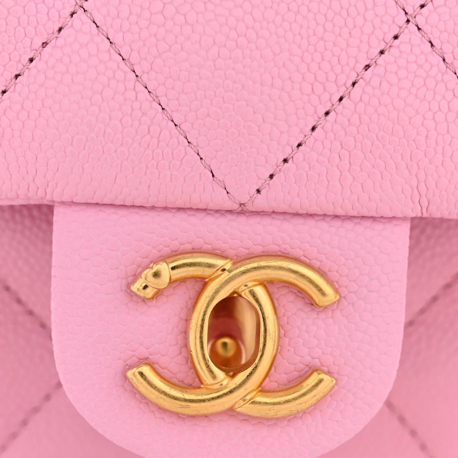 Chanel Caviar Quilted Mini Sweetheart Flap Lilac