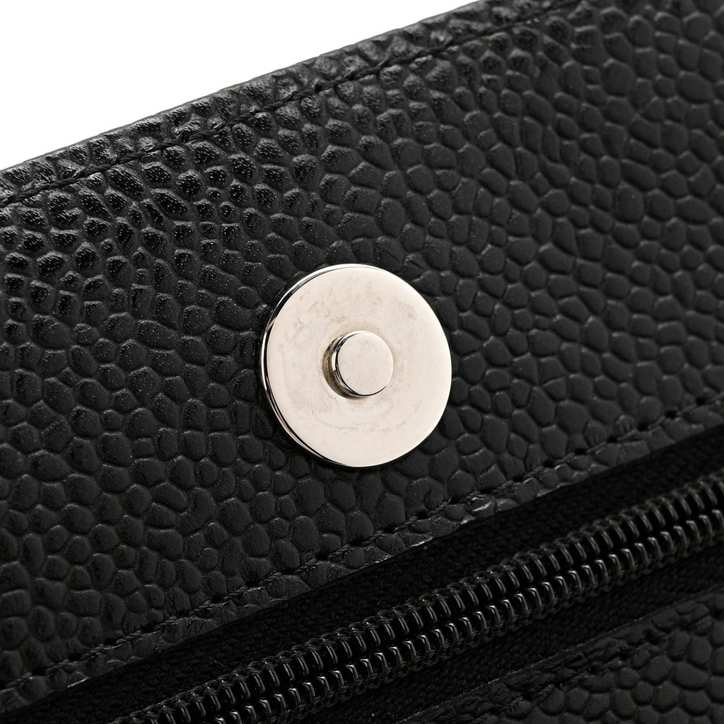 Chanel Caviar Quilted Wallet on Chain WOC Black