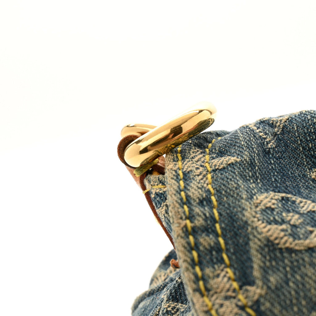 Louis Vuitton Monogram Denim Mini Pleaty Blue