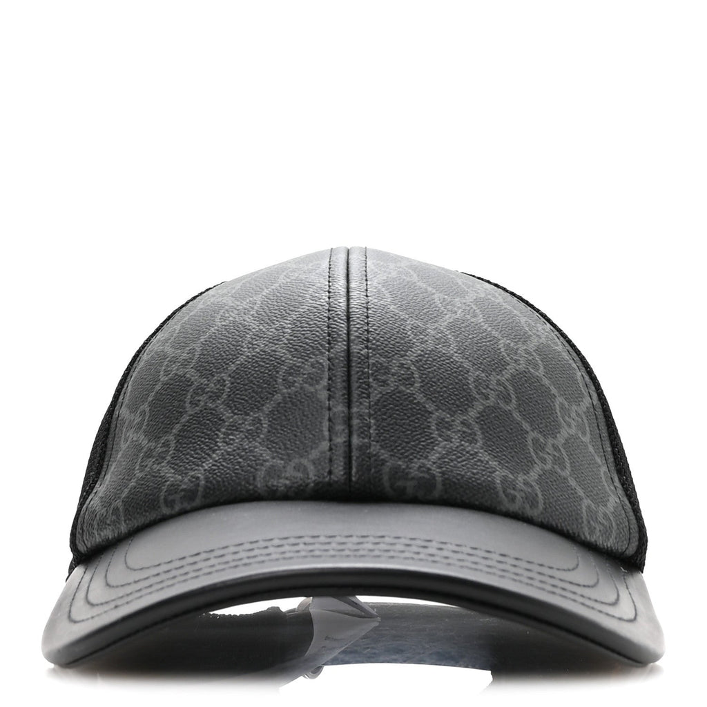Gucci GG Supreme Monogram Baseball Hat S Black