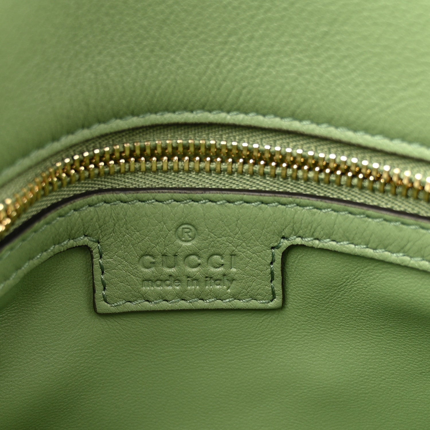 Gucci Roxy Calfskin Web Medium Blondie Top Handle Shoulder Flap Bag Salamander Green