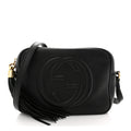 Gucci Pebbled Calfskin Small Soho Disco Bag Black