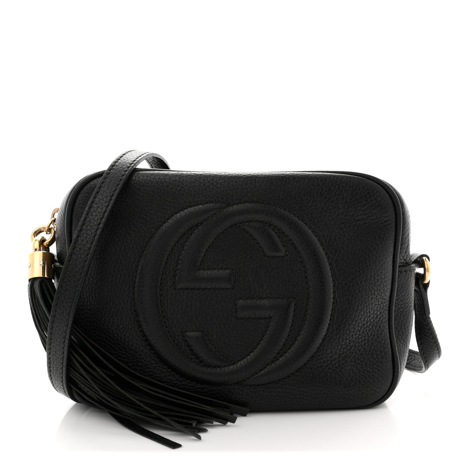 Gucci Pebbled Calfskin Small Soho Disco Bag Black