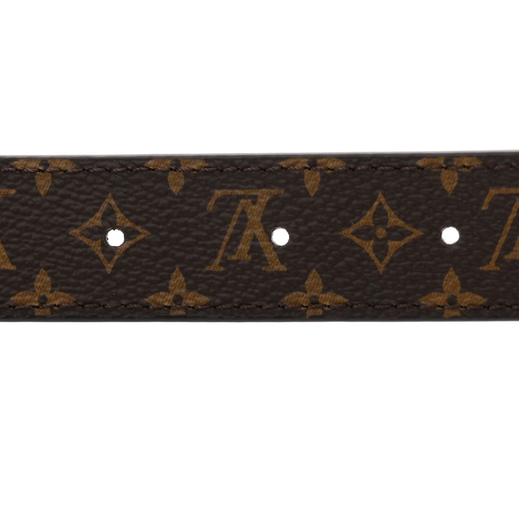 Louis Vuitton Calfskin Monogram 25mm LV Iconic Reversible Belt 95 38 Black