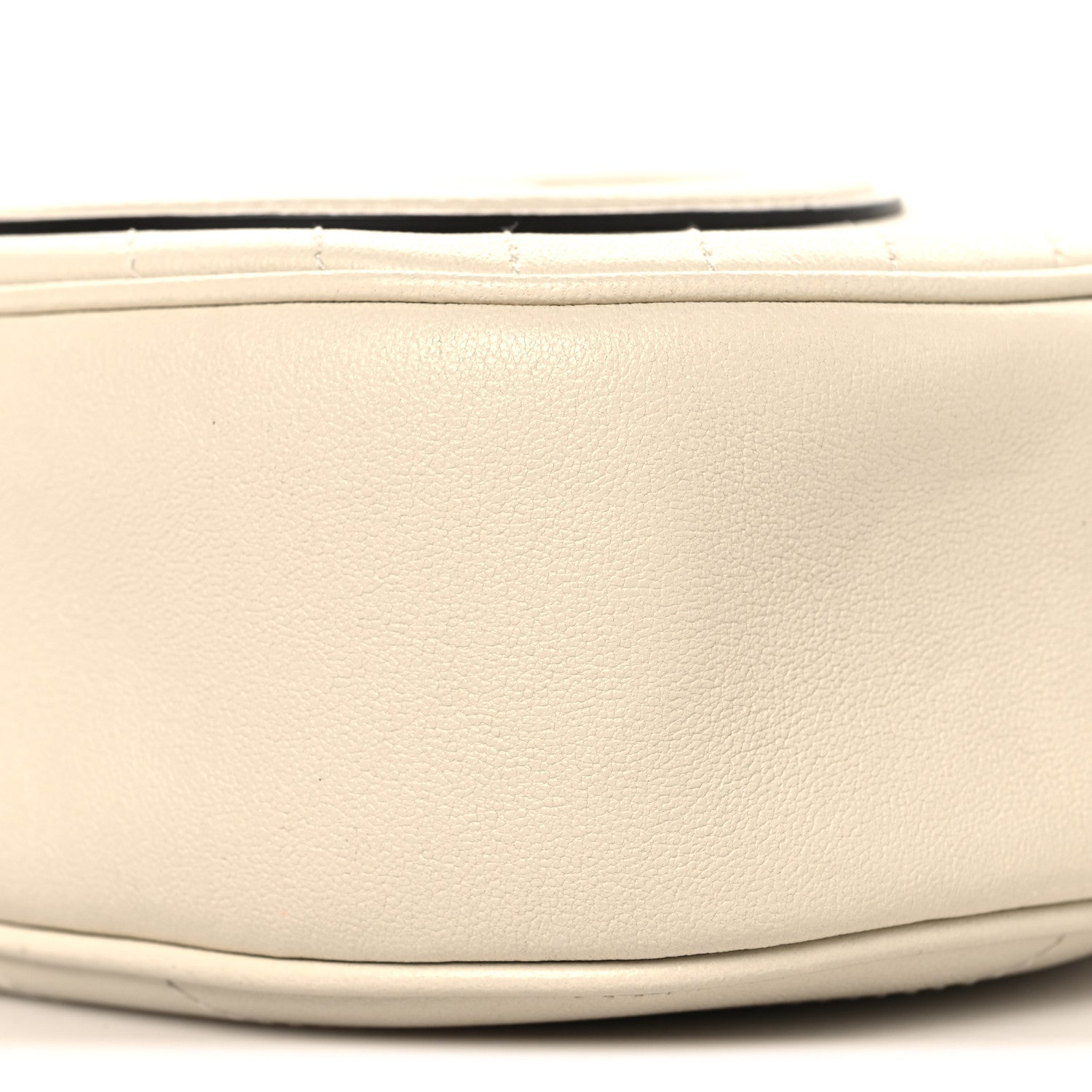 Gucci Sakai Be Green Calfskin Diagonal Stitched Mini Blondie Shoulder Bag Mystic White
