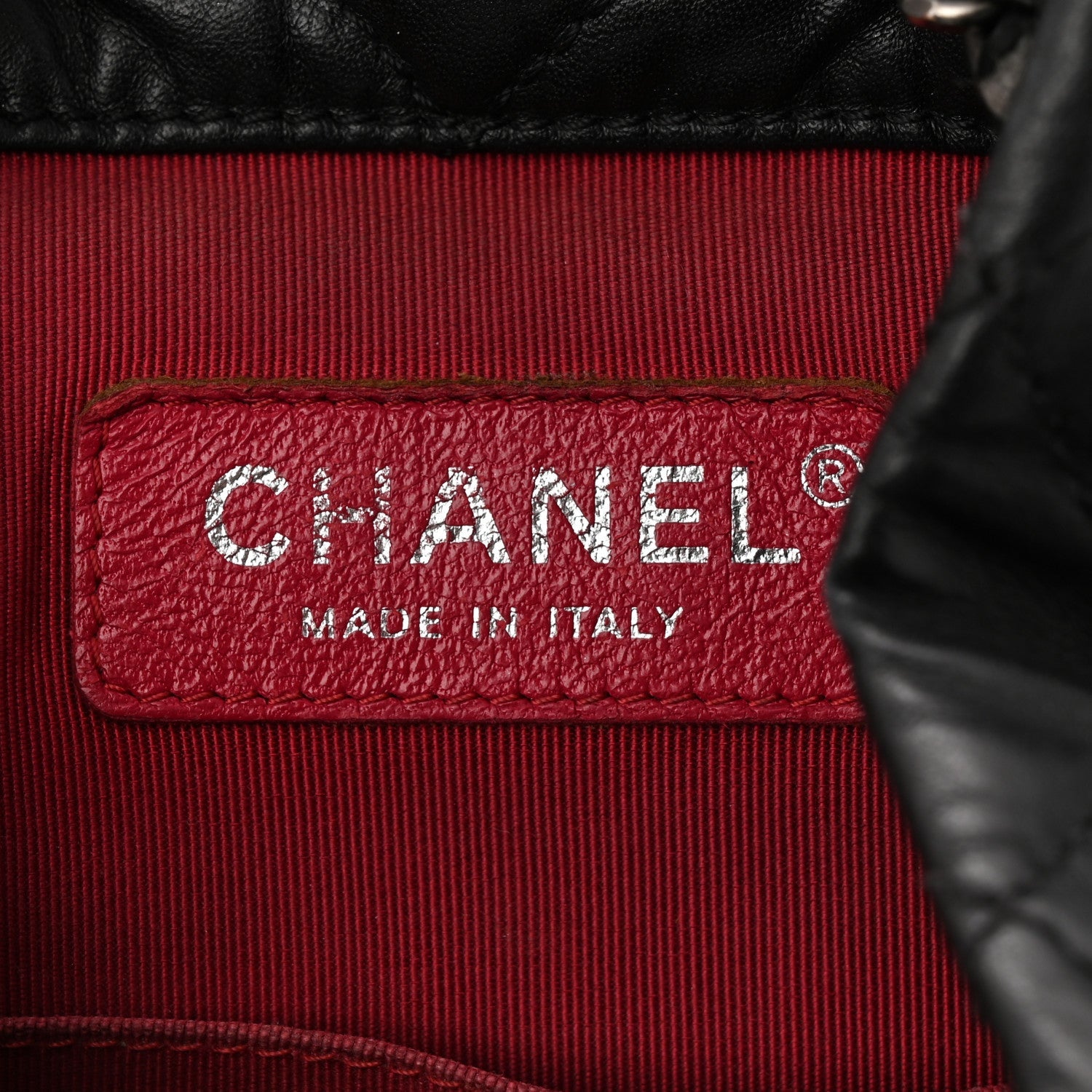 Chanel Aged Calfskin Quilted Small Gabrielle Backpack Black