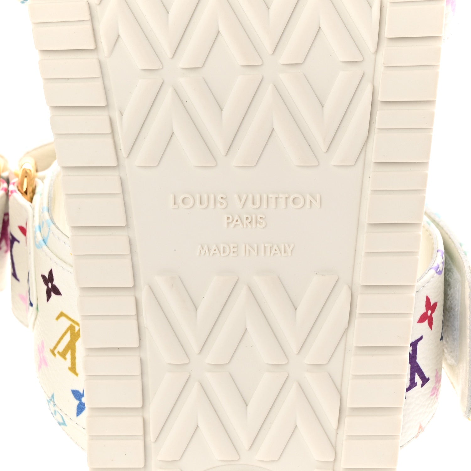 Louis Vuitton LV X TM Monogram Multicolor Bom Dia Comfort Mule Sandals 38.5 White