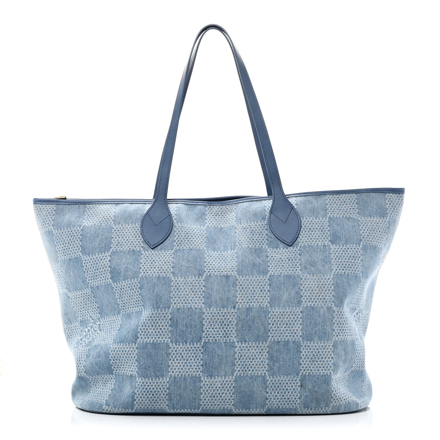 Louis Vuitton Damier Denim 3D Nevereverfull Denim Blue