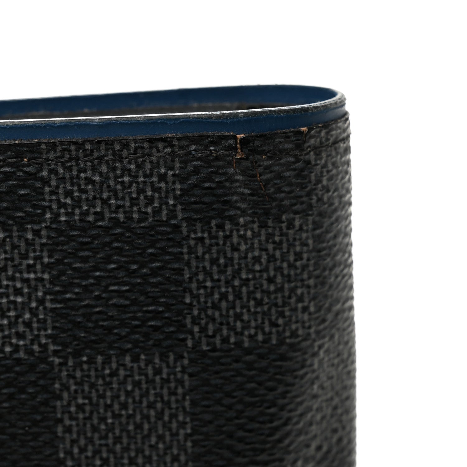 Louis Vuitton Damier Graphite Brazza Wallet Bleu Neon