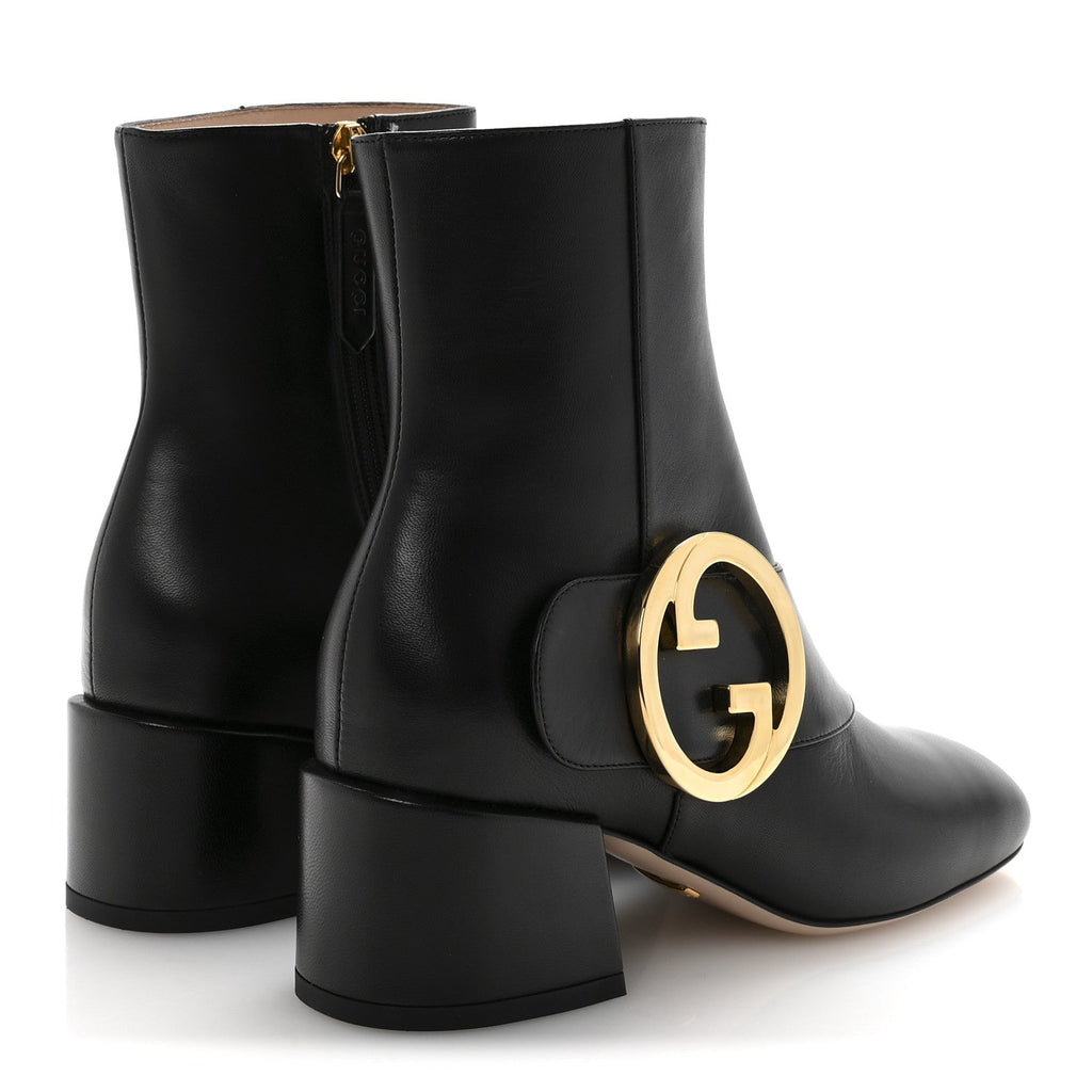 Gucci Malaga Kid GG Blondie 55mm Ankle Boots 35 Black