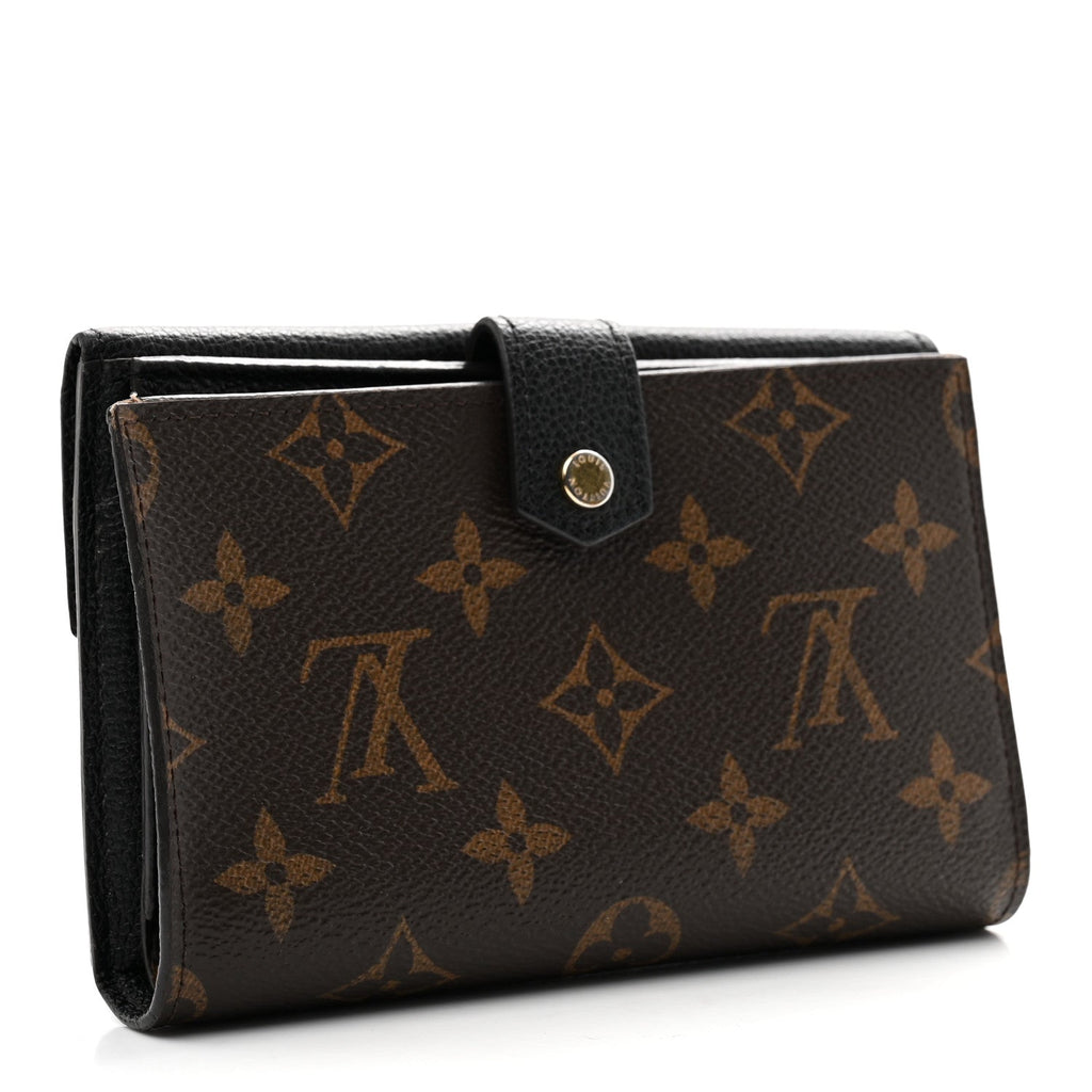 Louis Vuitton Monogram Pallas Compact Wallet Black
