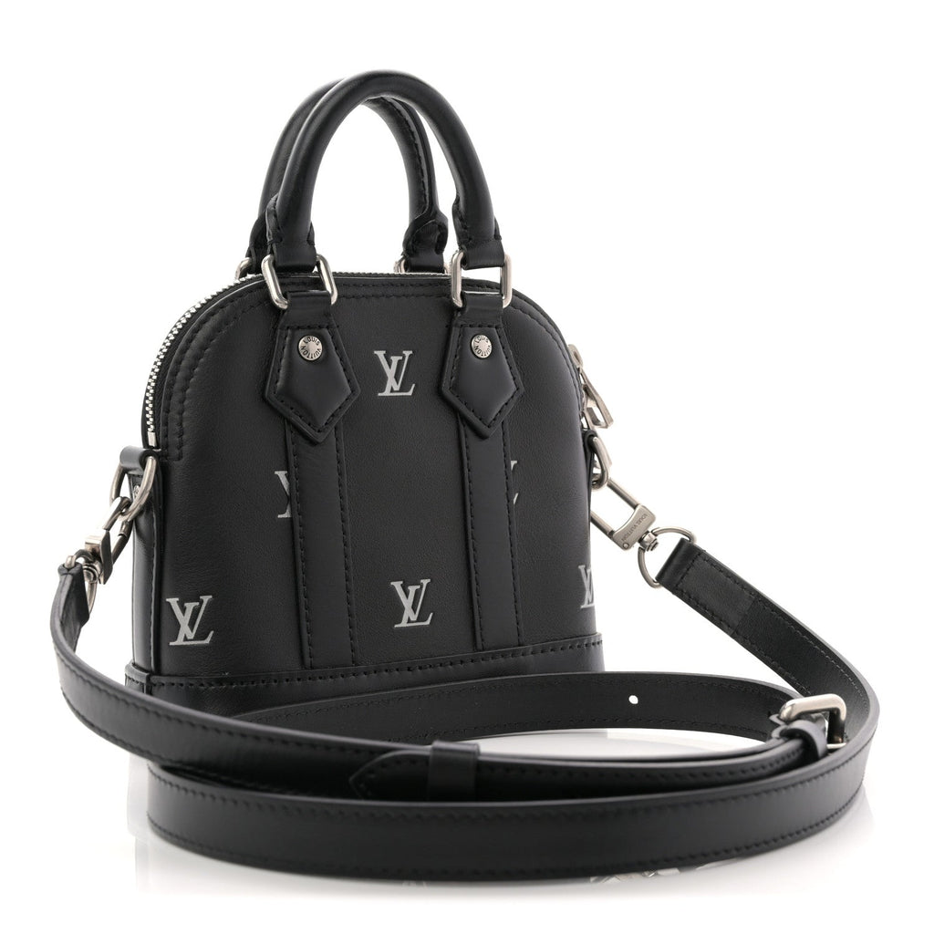 Louis Vuitton Nano Alma Black Silver