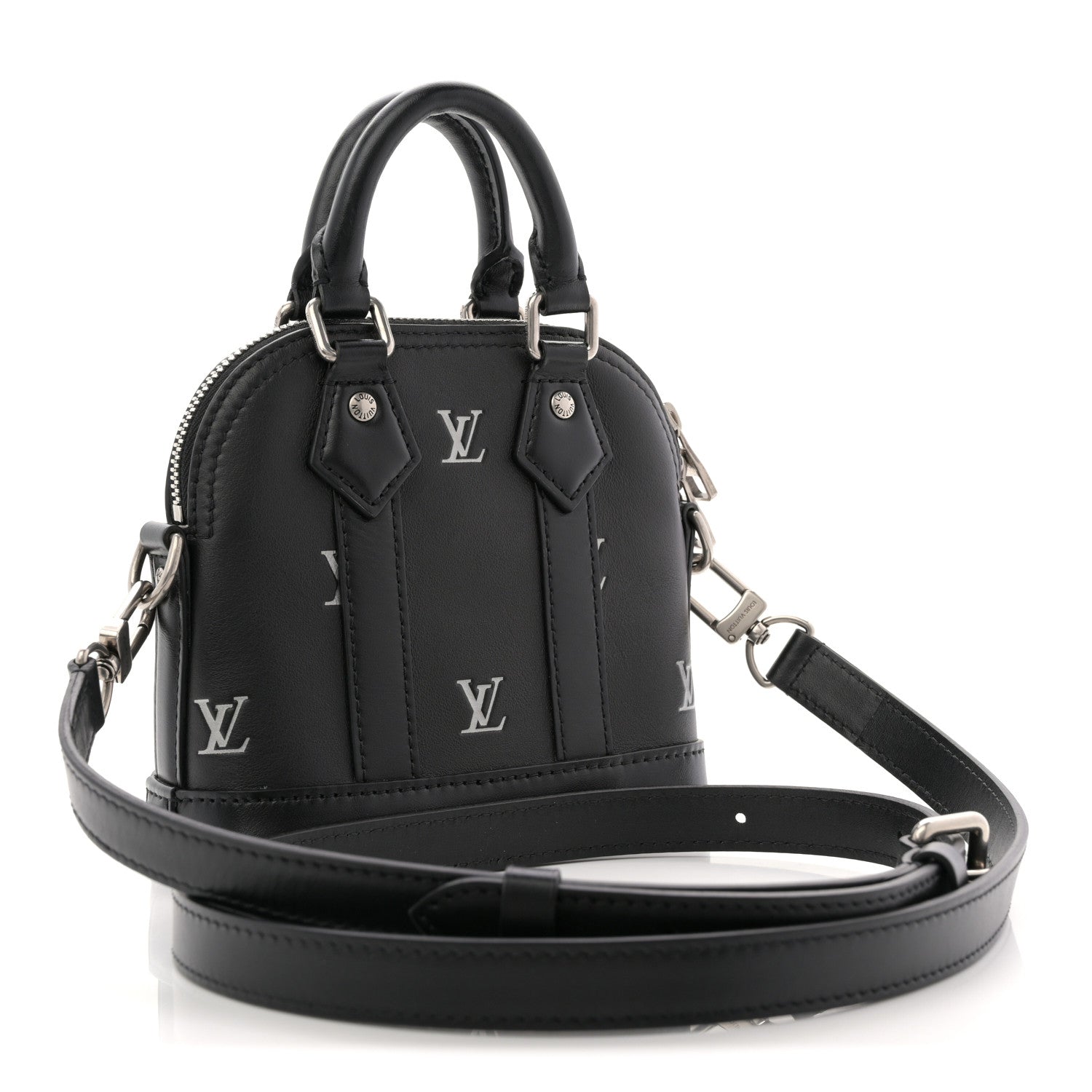 Louis Vuitton Nano Alma Black Silver