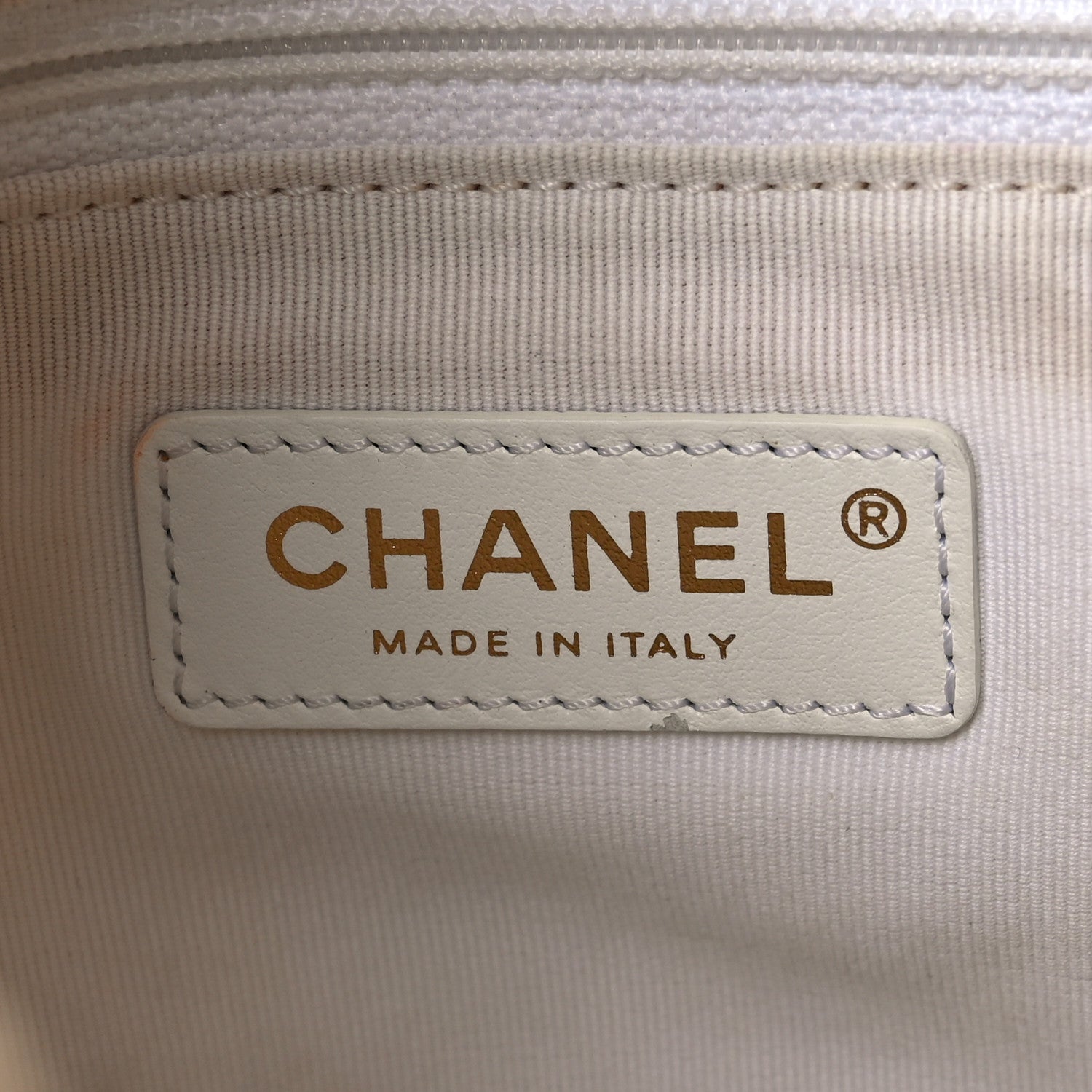 Chanel Lambskin Quilted Pearl Mini About Pearls Drawstring Bag White