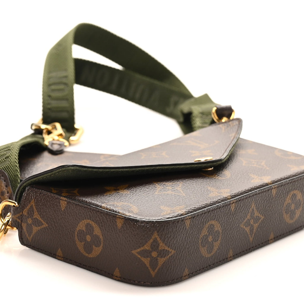 Louis Vuitton Monogram Felicie Strap & Go Kaki