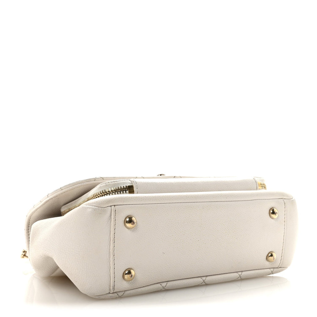 Chanel Caviar Quilted Medium Business Affinity Flap White