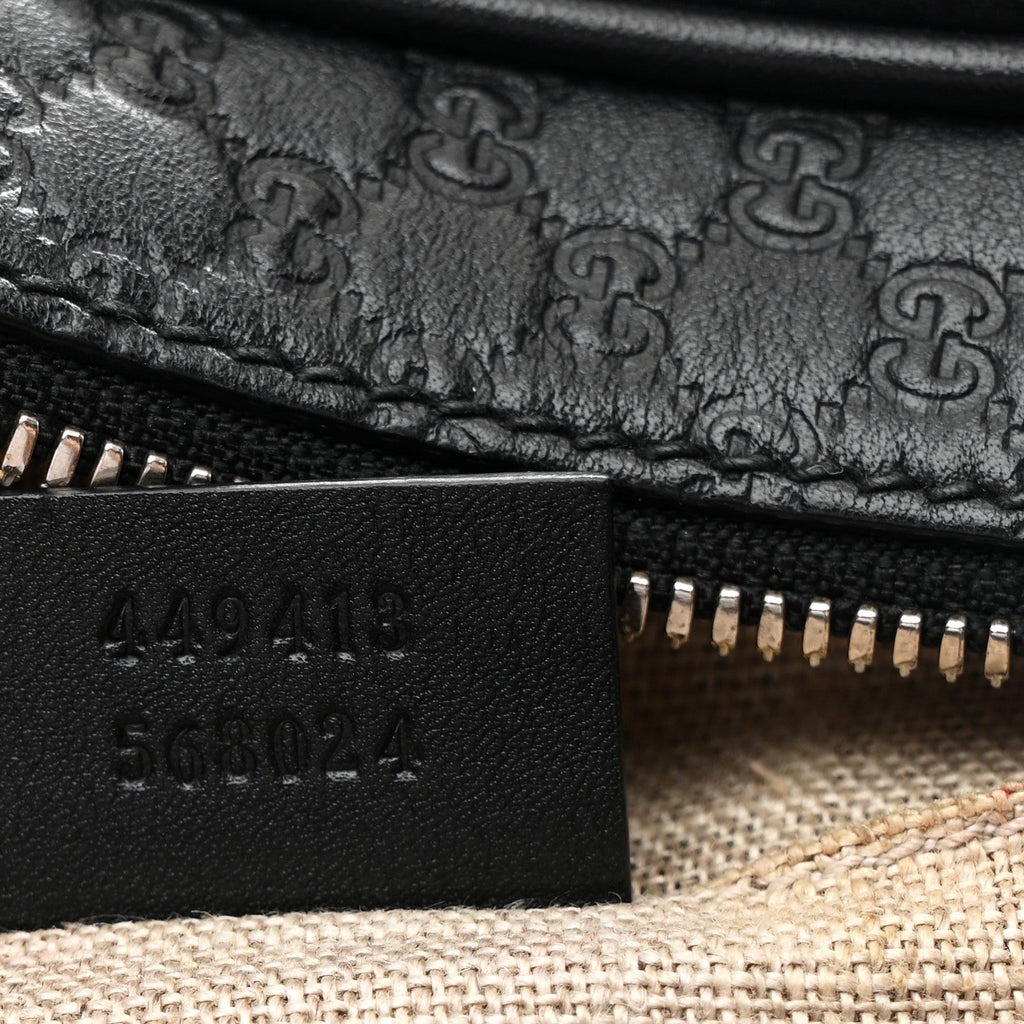 Gucci Microguccissima Mini Bree Messenger Bag Black