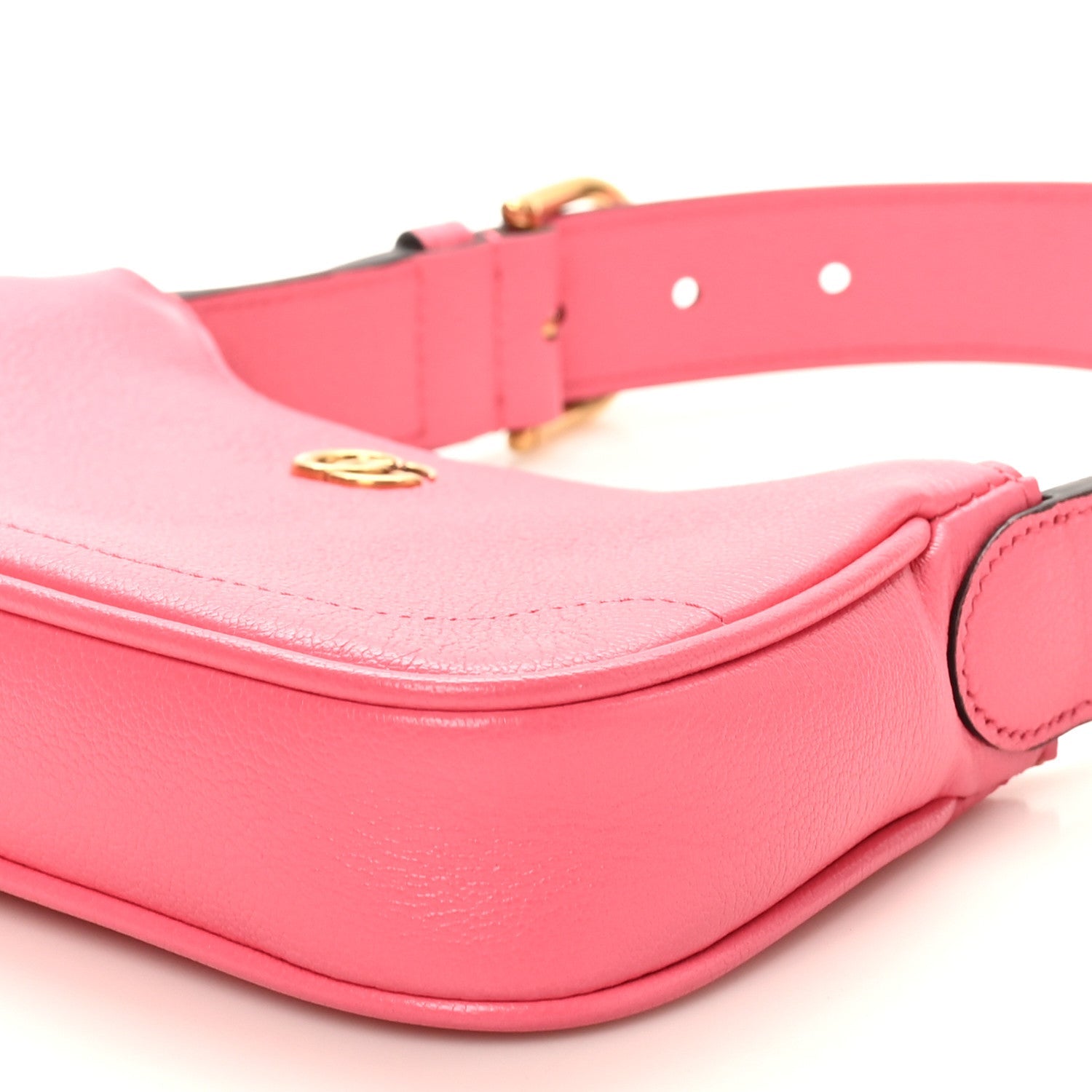 Gucci Goatskin Mini Aphrodite Shoulder Bag Rhodamine Pink