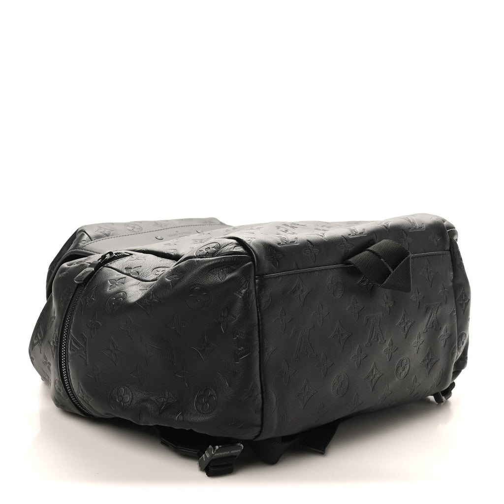 Louis Vuitton Calfskin Monogram Shadow Discovery Backpack Black