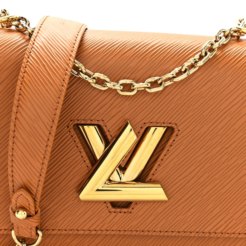 Louis Vuitton Epi Twist Shoulder Bag MM Gold Miel