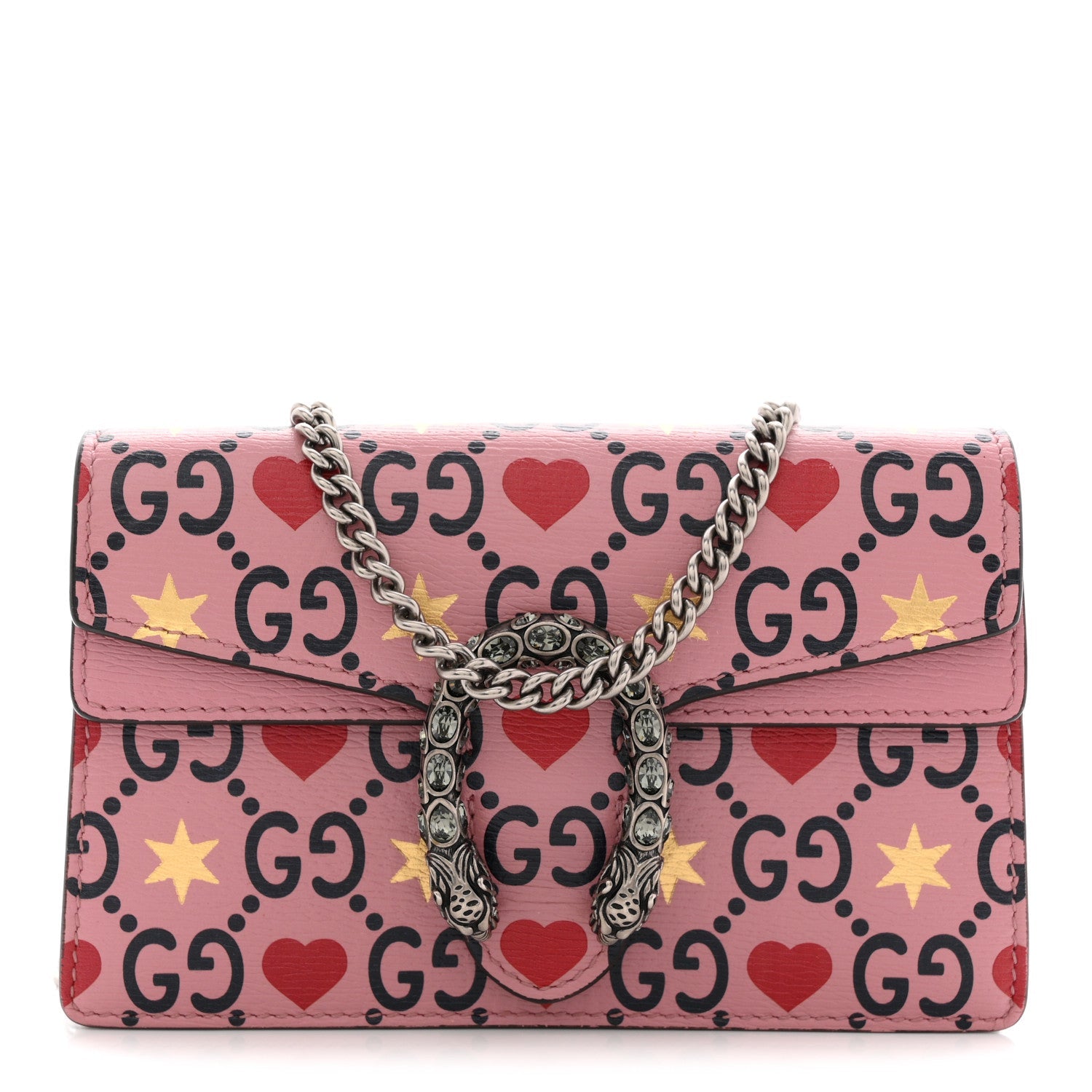 Gucci Calfskin Valentine's Day Exclusive Super Mini Dionysus Shoulder Bag