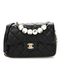 Chanel Lambskin Quilted Small My Precious Flap Black