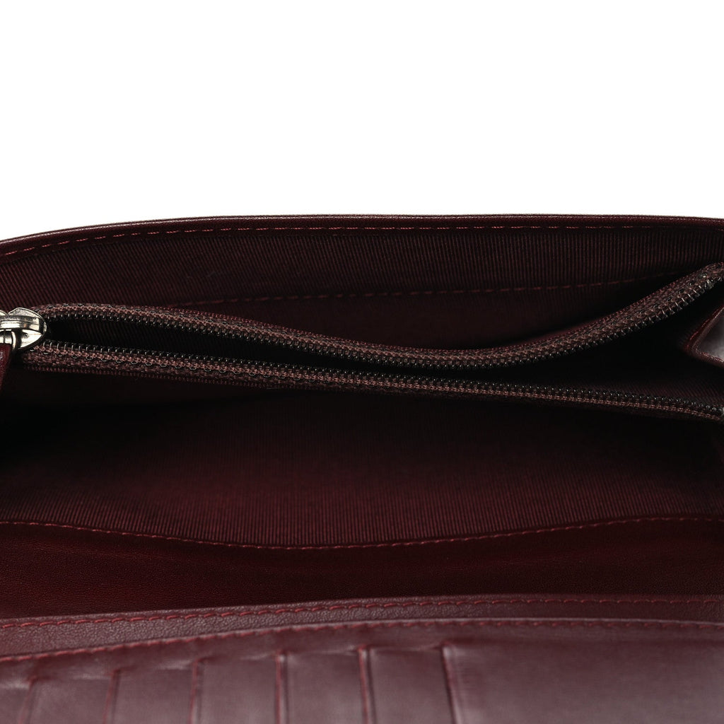 Caviar Quilted Yen Wallet Black