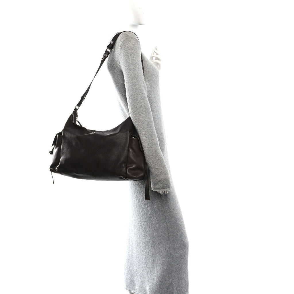 Prada Nappa Explore Shoulder Bag Coffee