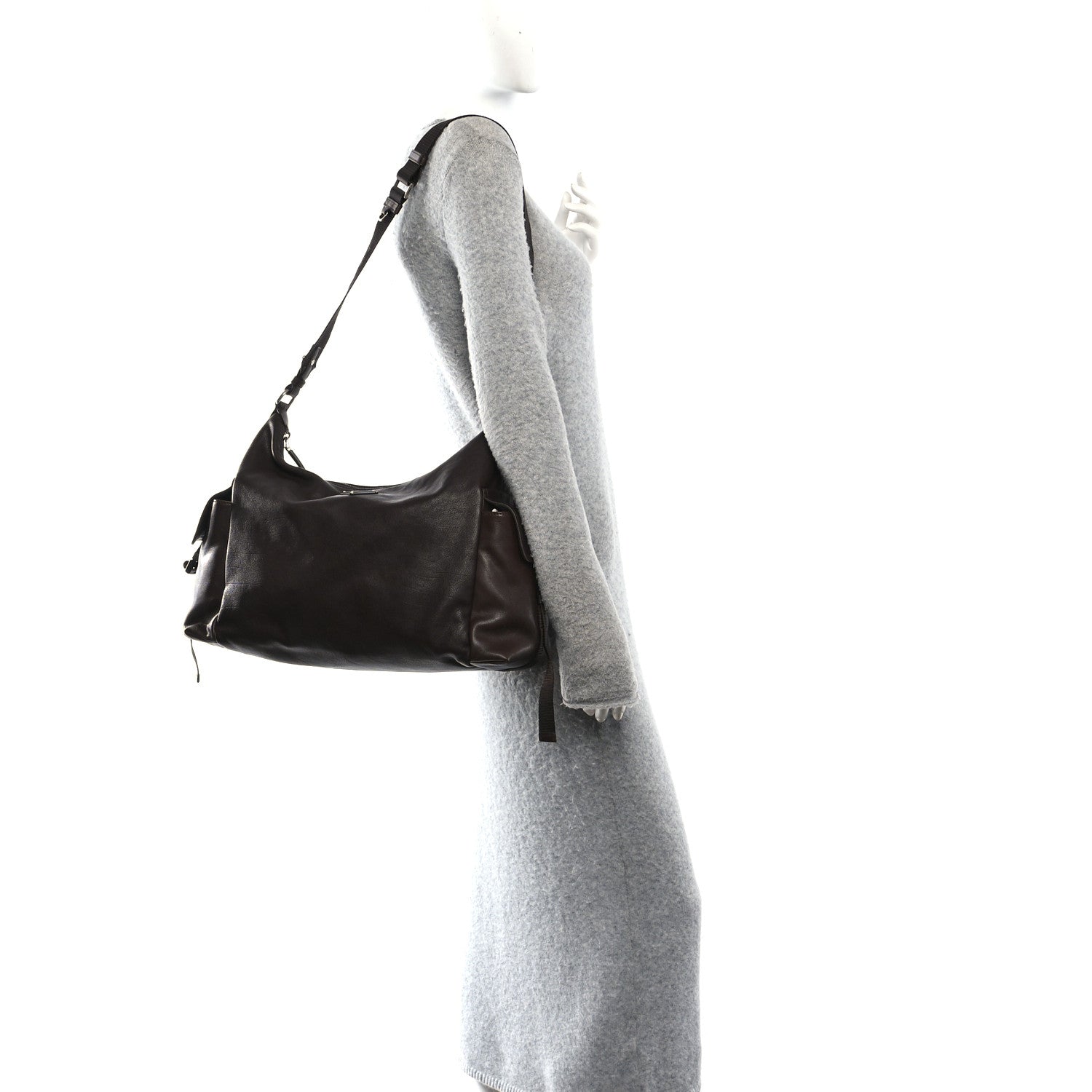 Prada Nappa Explore Shoulder Bag Coffee
