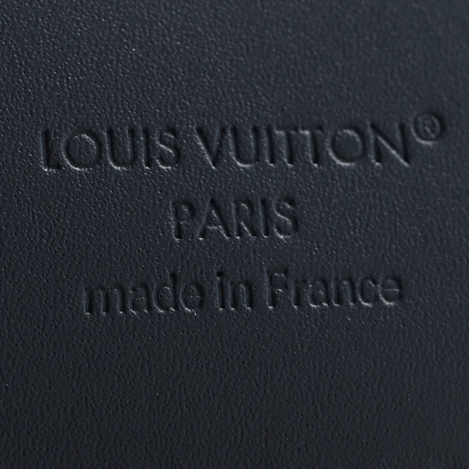 Louis Vuitton Calfskin Monogram Shadow Pocket Organizer Navy Blue White