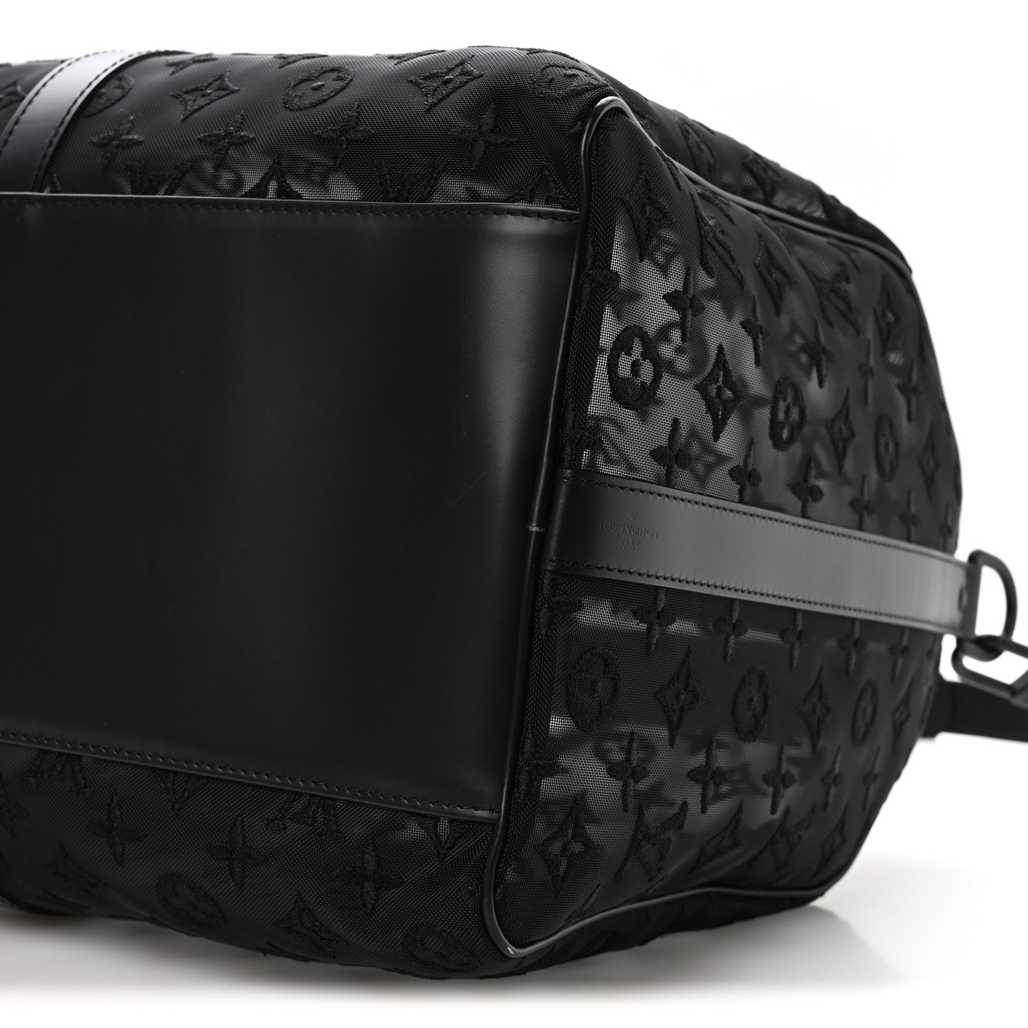 Louis Vuitton Monogram See Through Keepall Bandouliere 50 Black