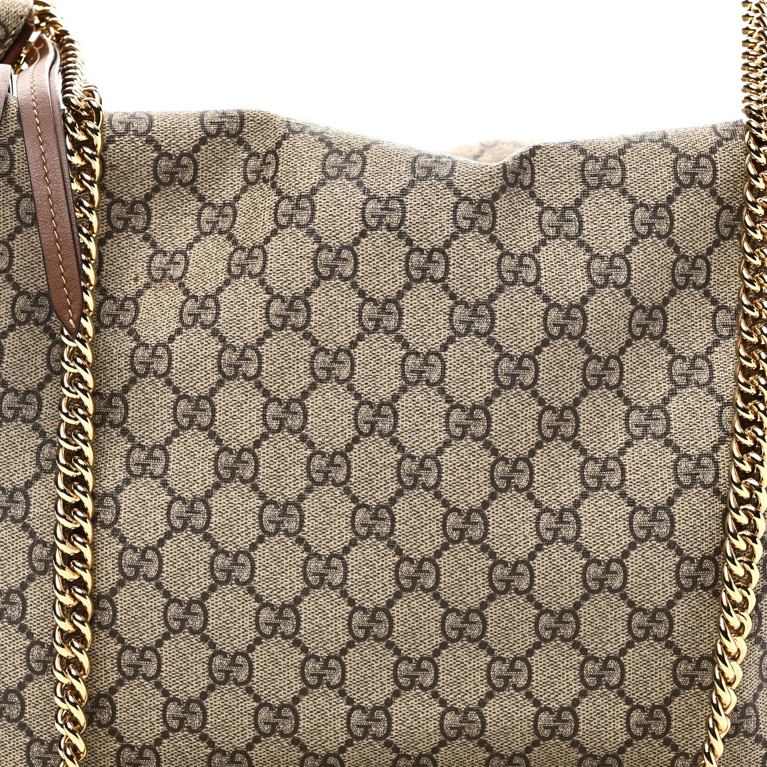 Gucci GG Supreme Monogram Large Linea A Hobo Light Brown