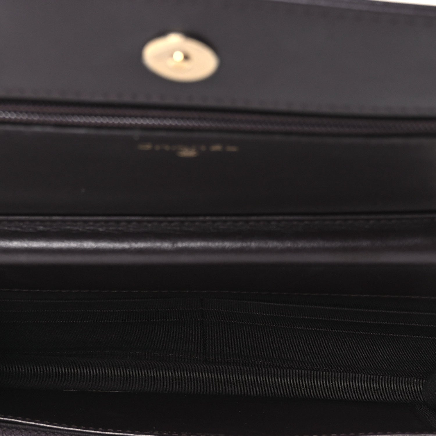 Chanel Caviar Quilted Boy Wallet On Chain WOC Dark Brown
