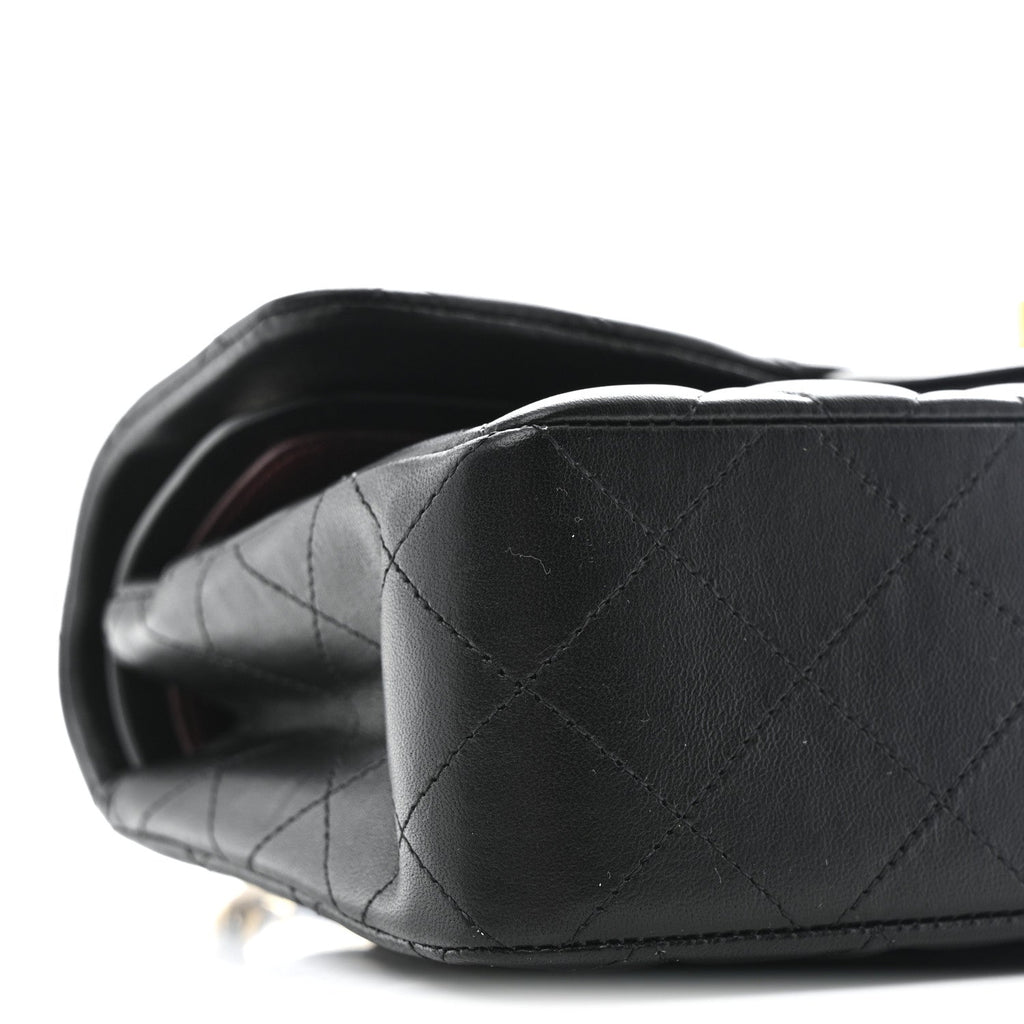 Chanel Lambskin Quilted Small Double Flap Black