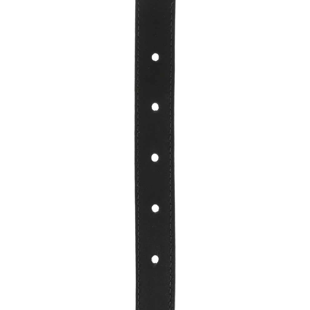 Gucci Calfskin Pearl Double G 20mm Belt 70 28 Black Cream