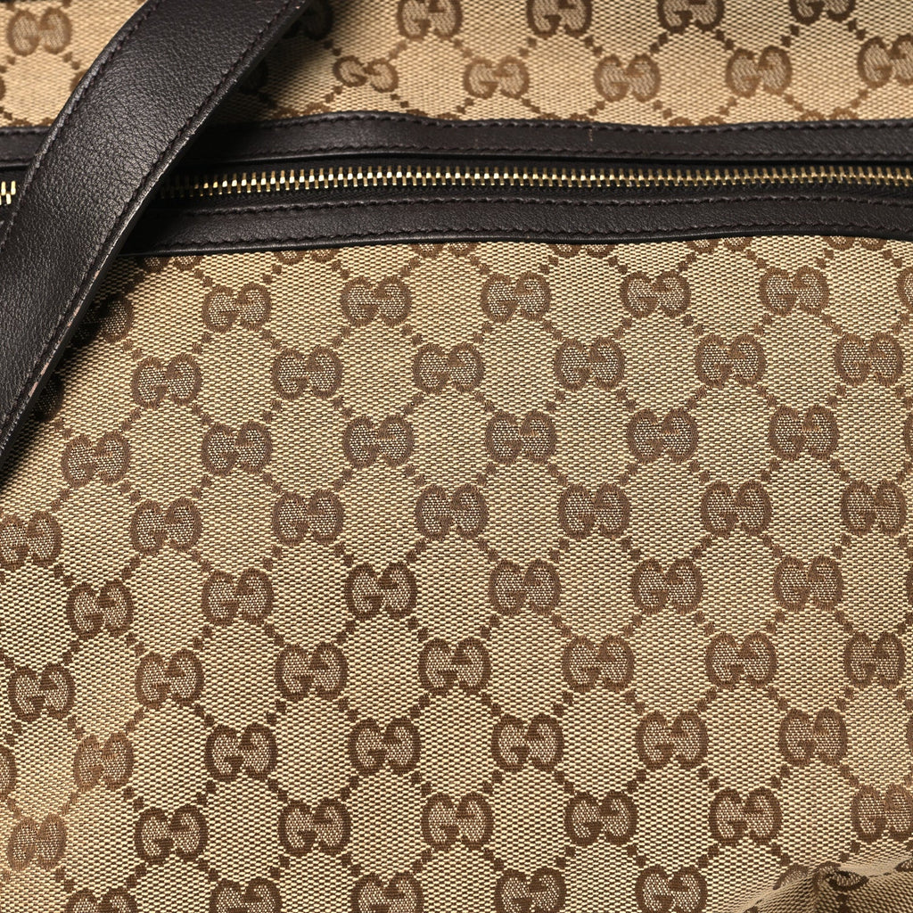 Gucci Monogram Messenger Bag Dark Brown