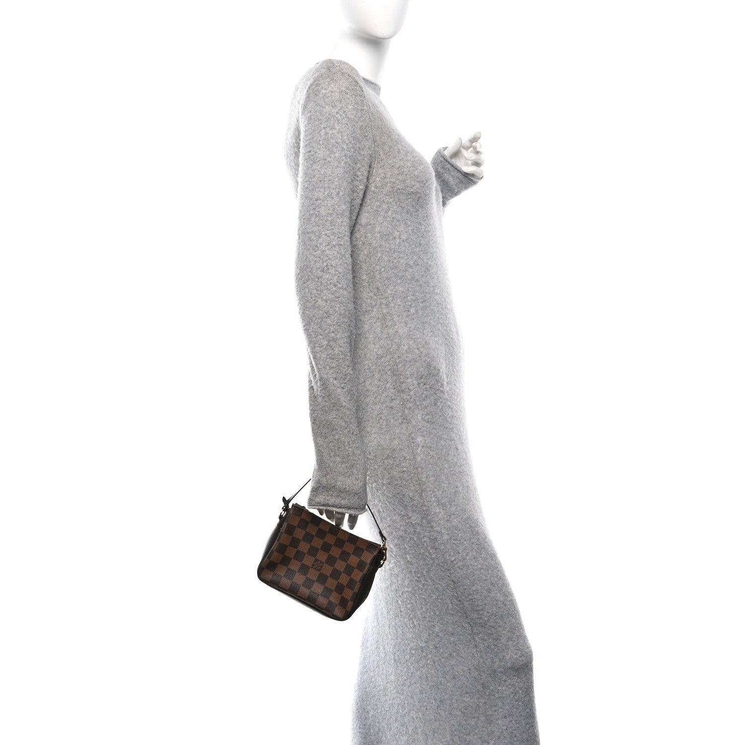 Louis Vuitton Damier Ebene Trousse Make Up Bag Pochette