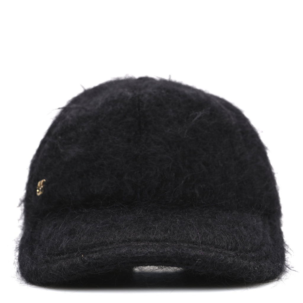Gucci Mohair GG Lauren Baseball Hat L Black