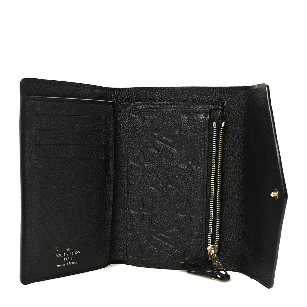 Louis Vuitton Empreinte Compact Curieuse Wallet Black