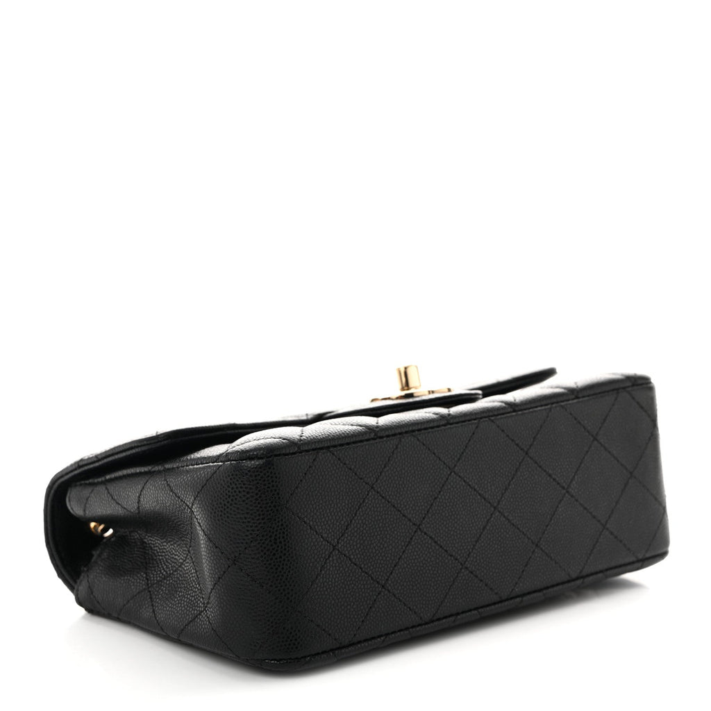 Chanel Caviar Quilted Mini Rectangular Flap Black