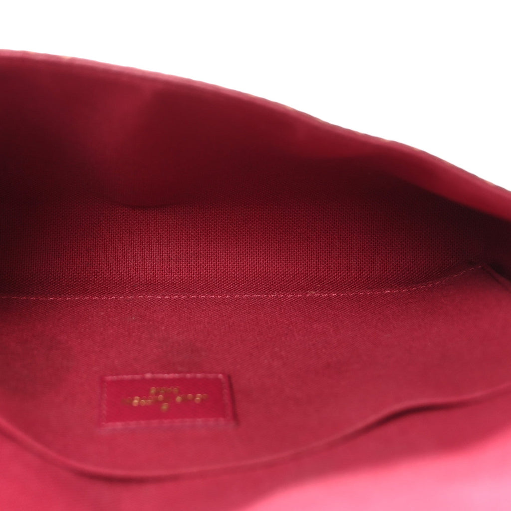 Louis Vuitton Monogram Pochette Felicie Chain Wallet Fuchsia