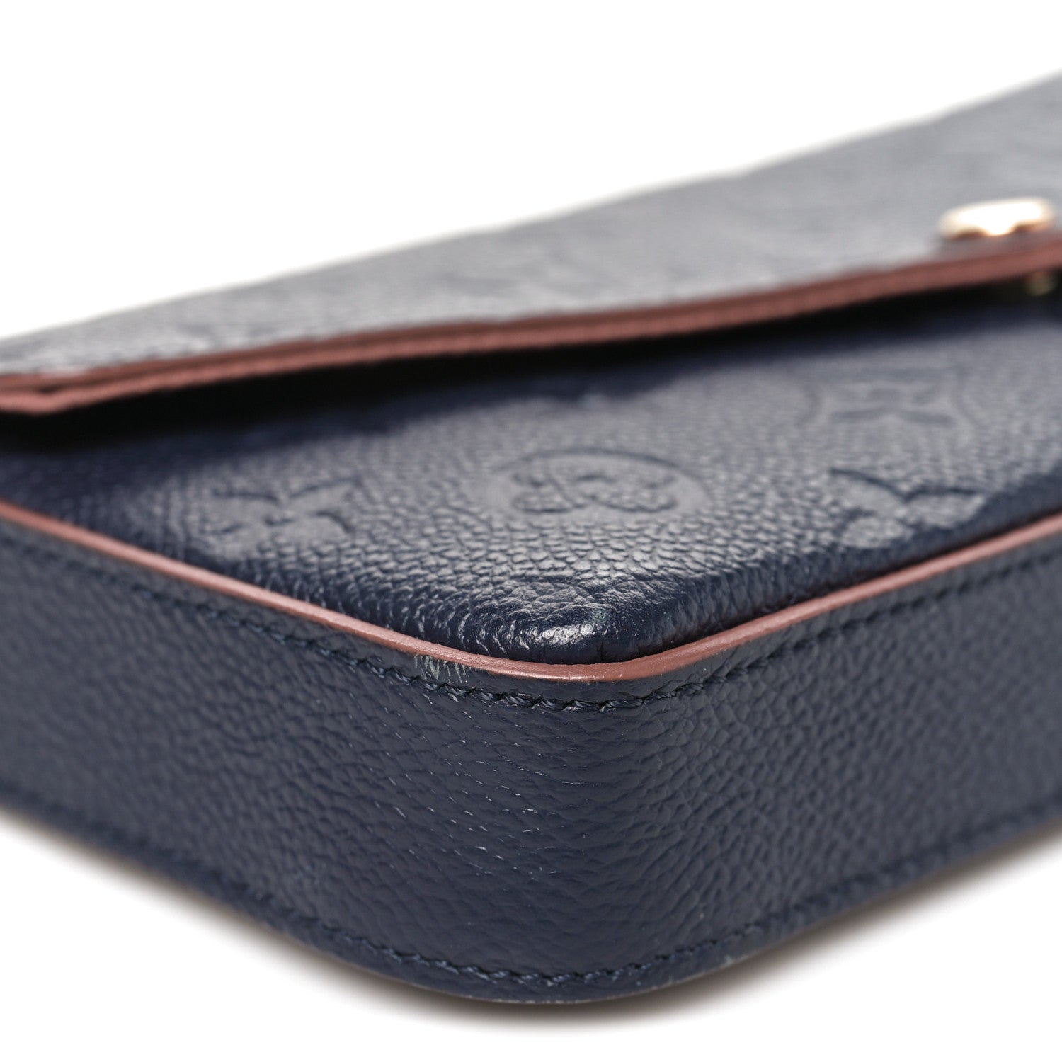 Louis Vuitton Empreinte Pochette Felicie Chain Wallet Marine Rouge