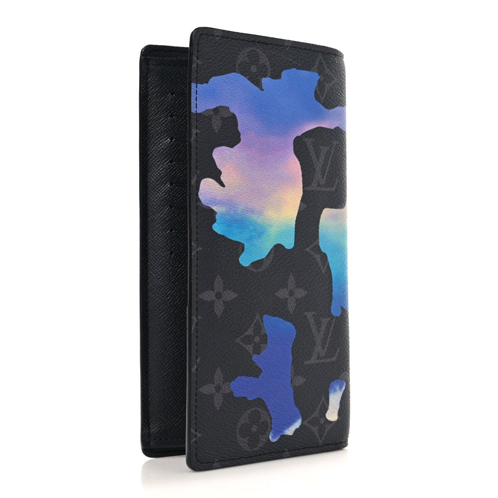 Louis Vuitton Monogram Eclipse Sunrise Brazza Wallet