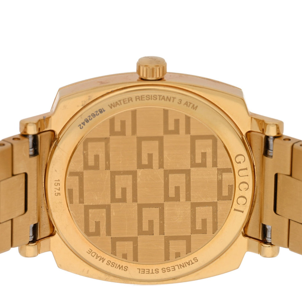Gucci Stainless Steel 27mm Grip Quartz Watch Gold
