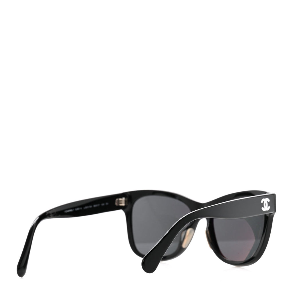 Acetate Square CC Sunglasses 5380-A Black