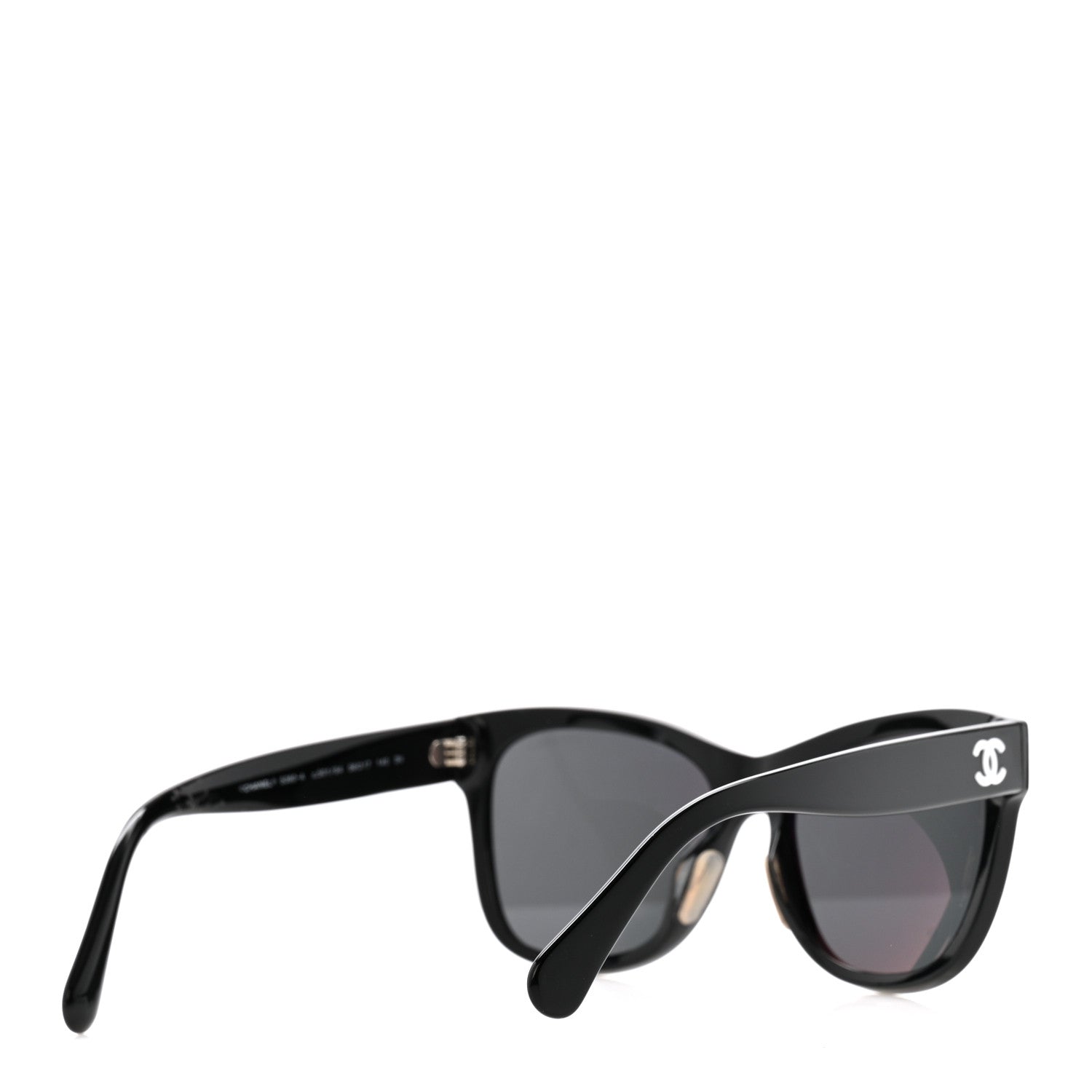 Acetate Square CC Sunglasses 5380-A Black